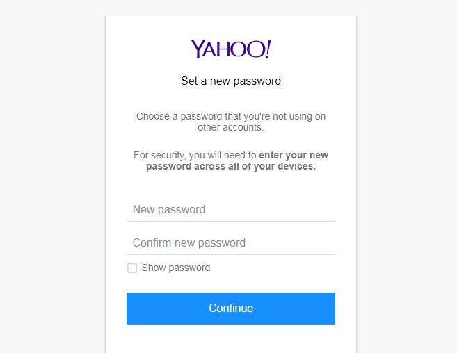 How to change your Yahoo mail password